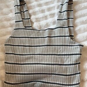 American Eagle Outfitters Ribbed Striped Tank Top